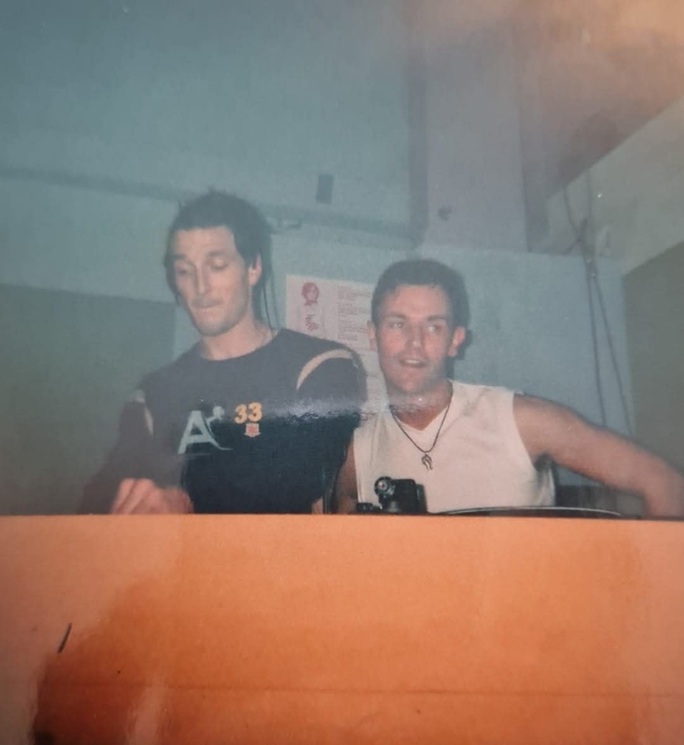 Nick Hopewell in an early DJ booth