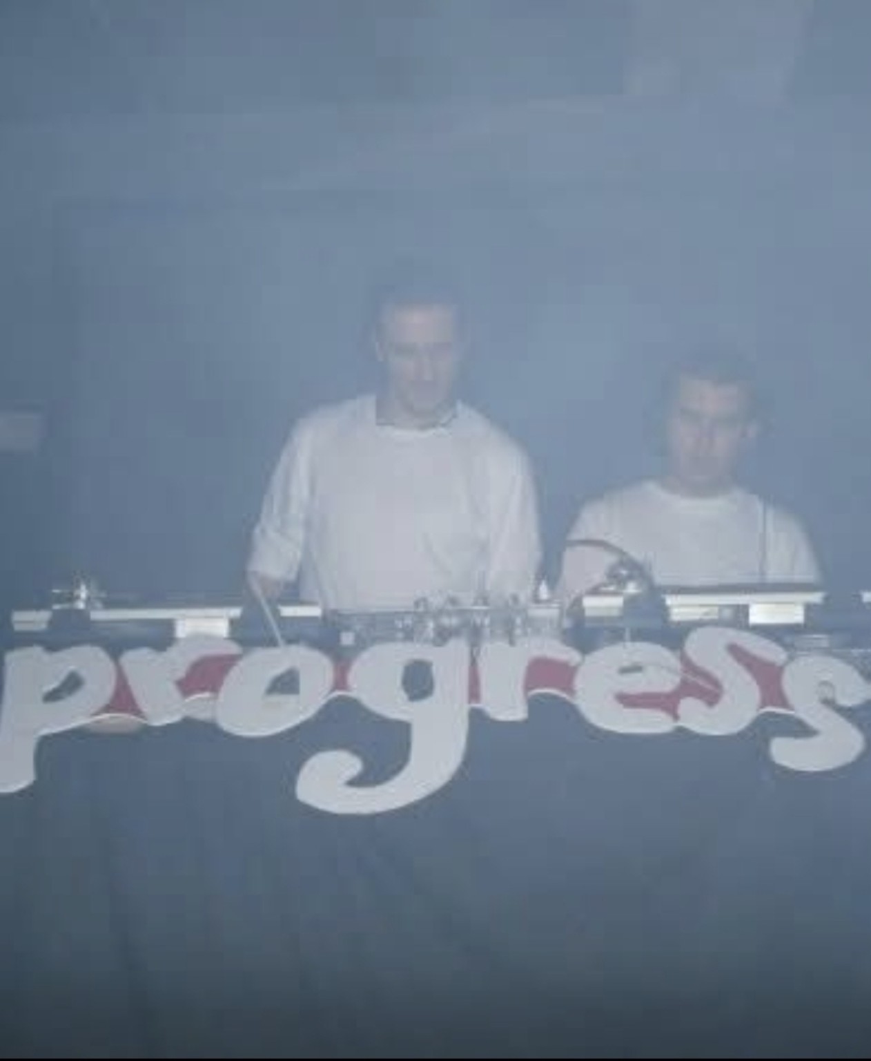 Two DJs performing at Progress