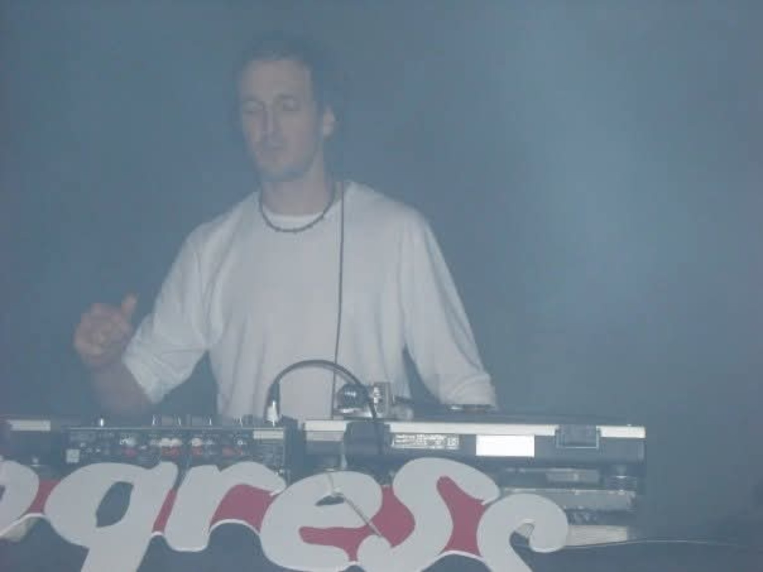 Nick Hopewell DJing at Progress